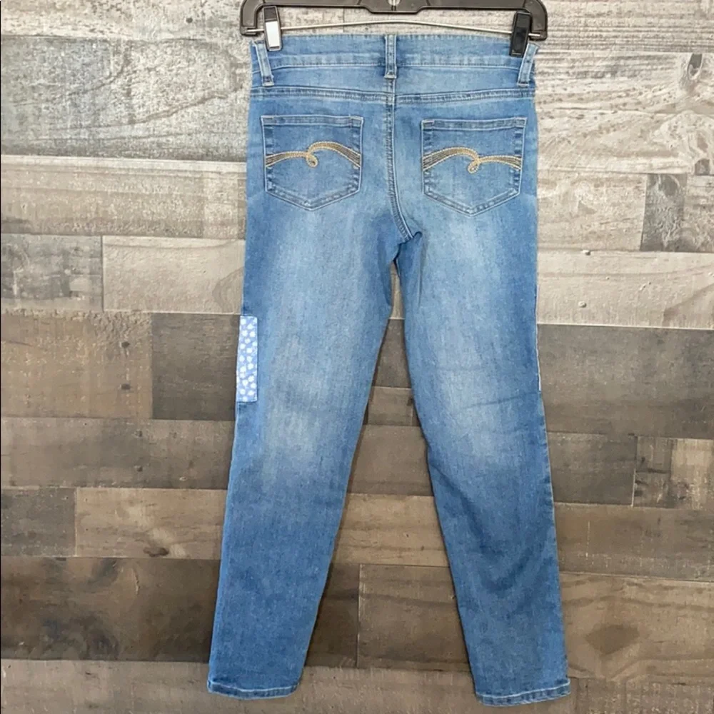 Stylish Patched Justice Jeggings